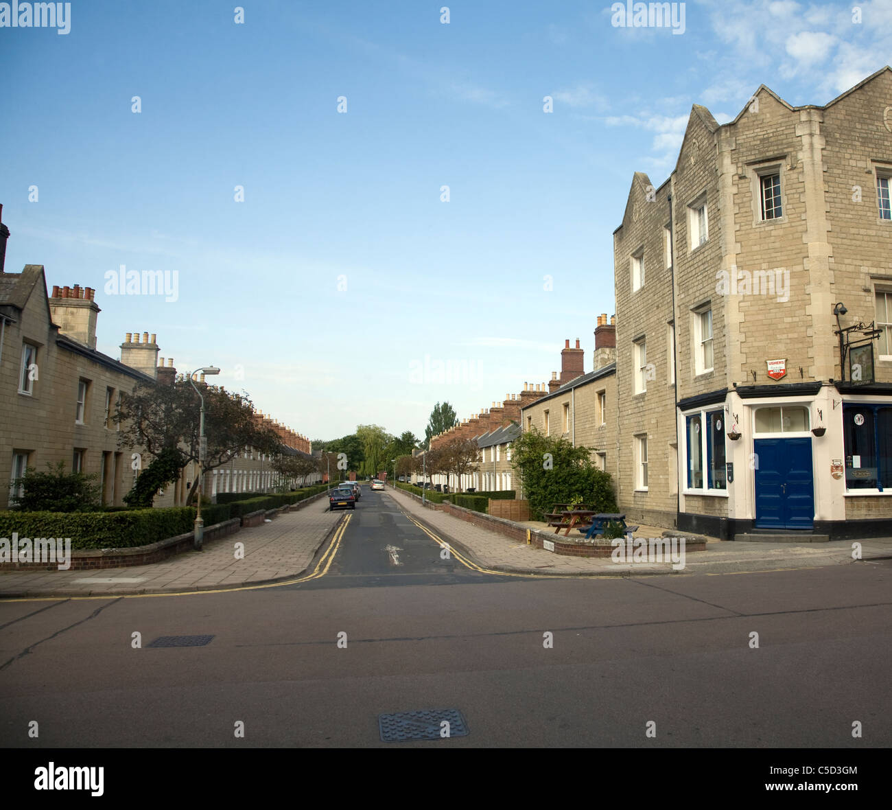 Die Eisenbahn-Dorf gebaut von GWR Haus Beschäftigten in den 1840er Jahren, Swindon, England Stockfoto