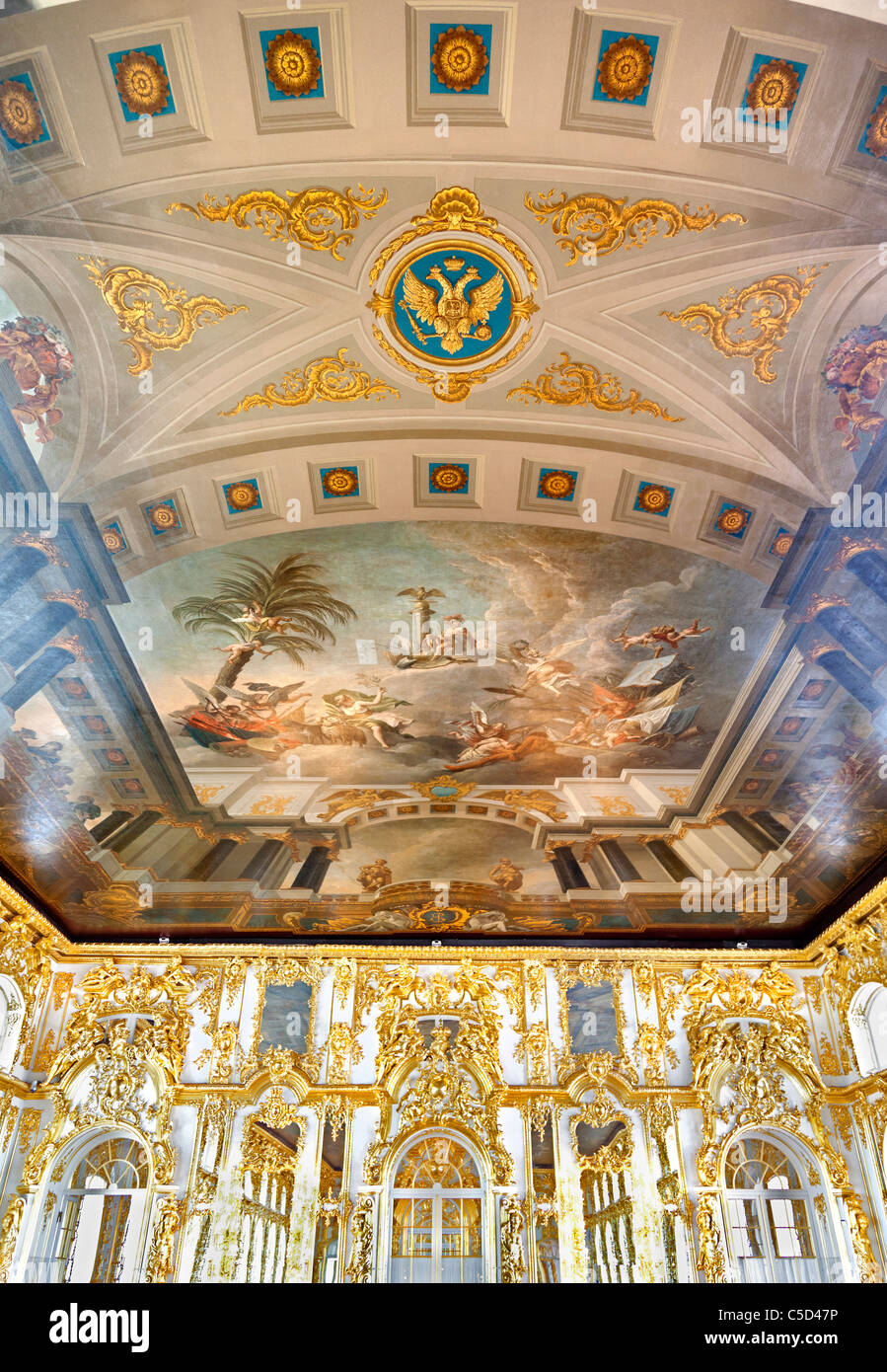 Der Katharinenpalast, St. Petersburg Russland - Spiegelsaal 8 Stockfoto