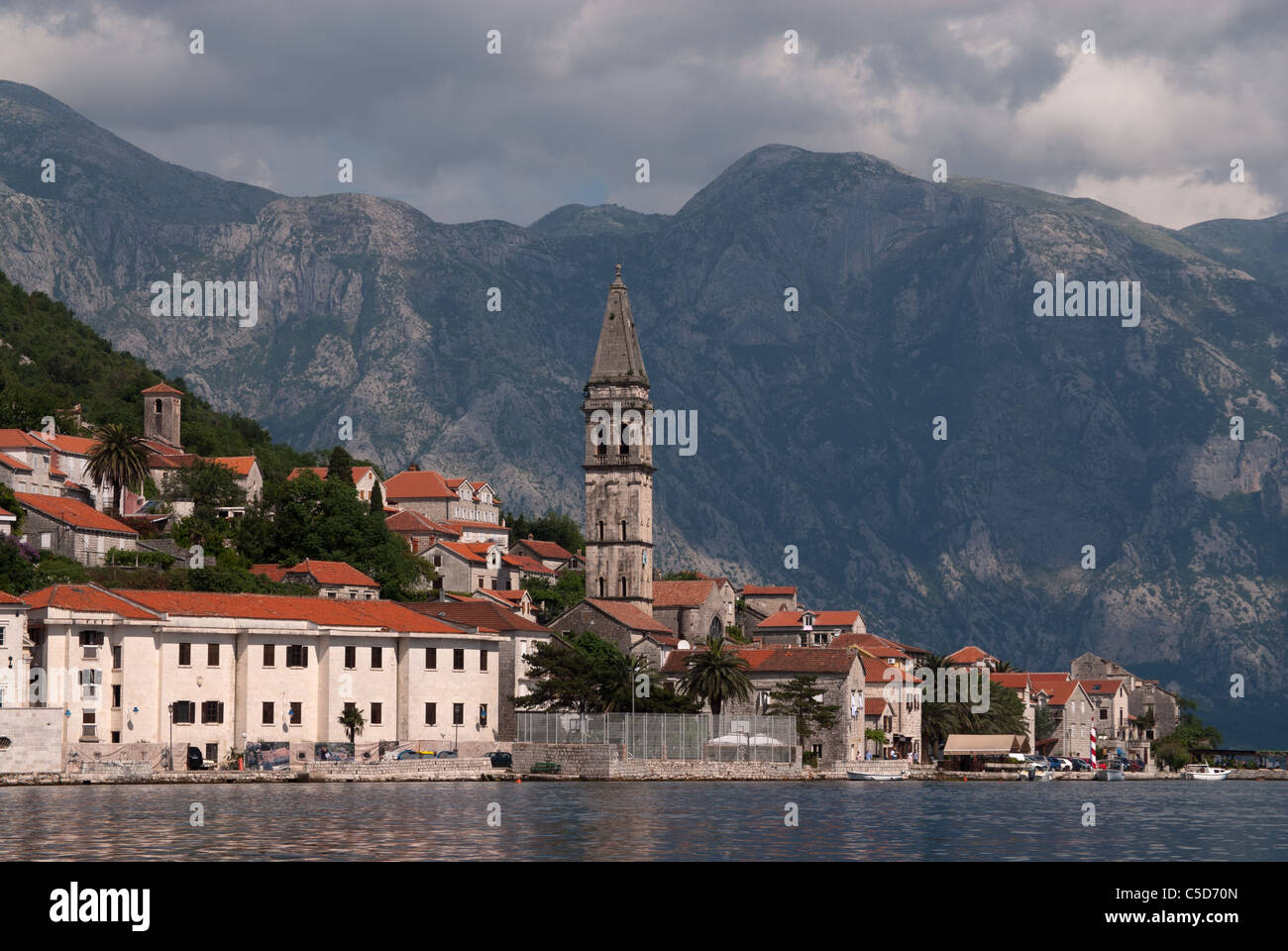 Stadt Perast, Bucht von Kotor, Montenegro, Crna Gora Stockfoto