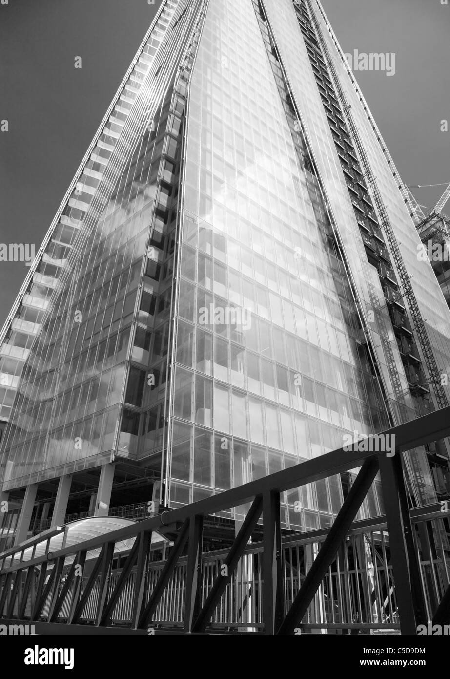 Shard of Glass, im Bau, London Bridge, Vereinigtes Königreich. Stockfoto