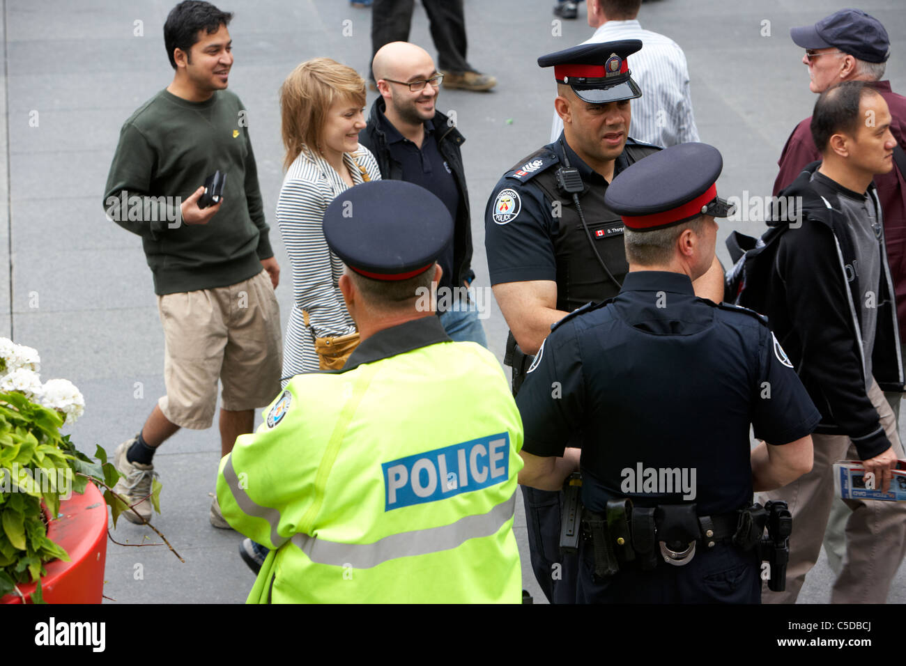 hohe Sichtbarkeit Toronto Polizisten auf Pflicht Toronto Ontario Kanada Stockfoto