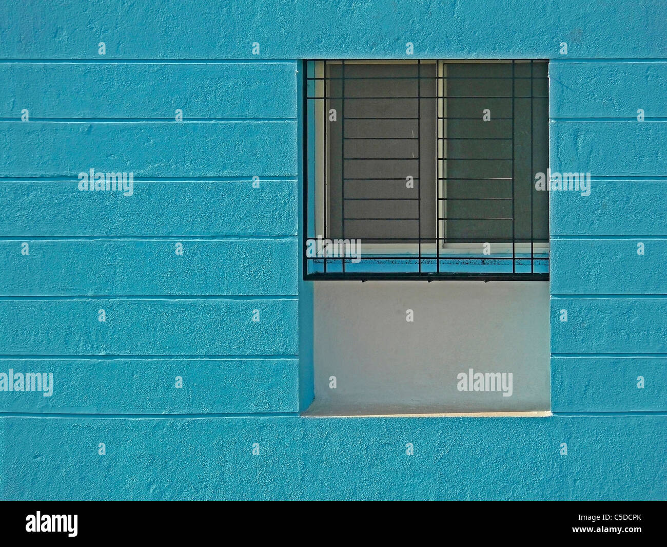 Nahaufnahme eines neu errichteten Gebäudes Stockfoto