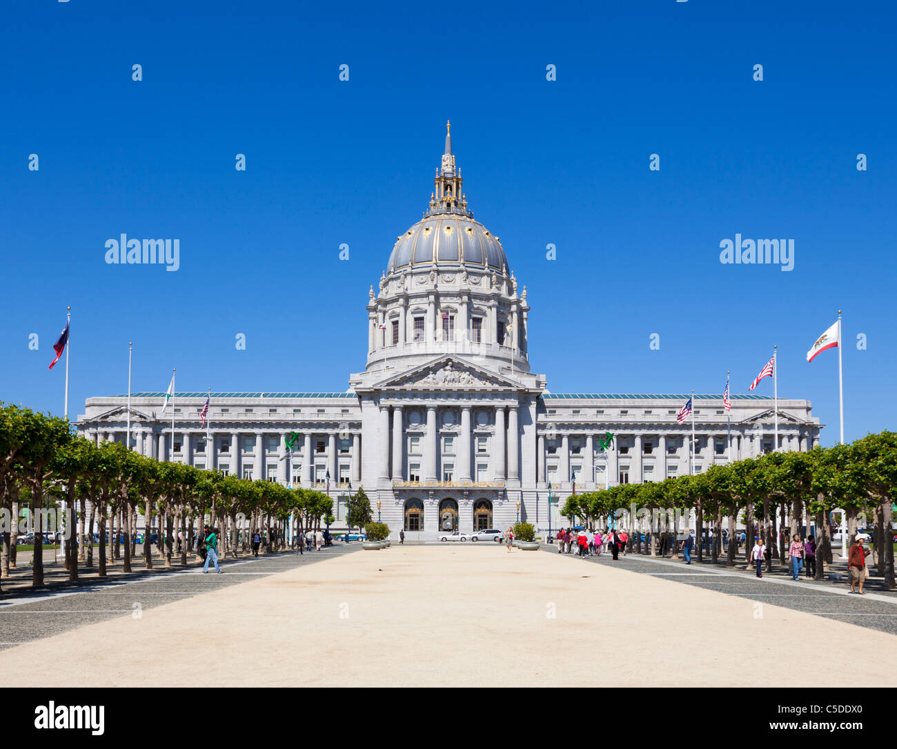 San Francisco City Hall oder civic Center Center California USA Vereinigte Staaten von Amerika Stockfoto