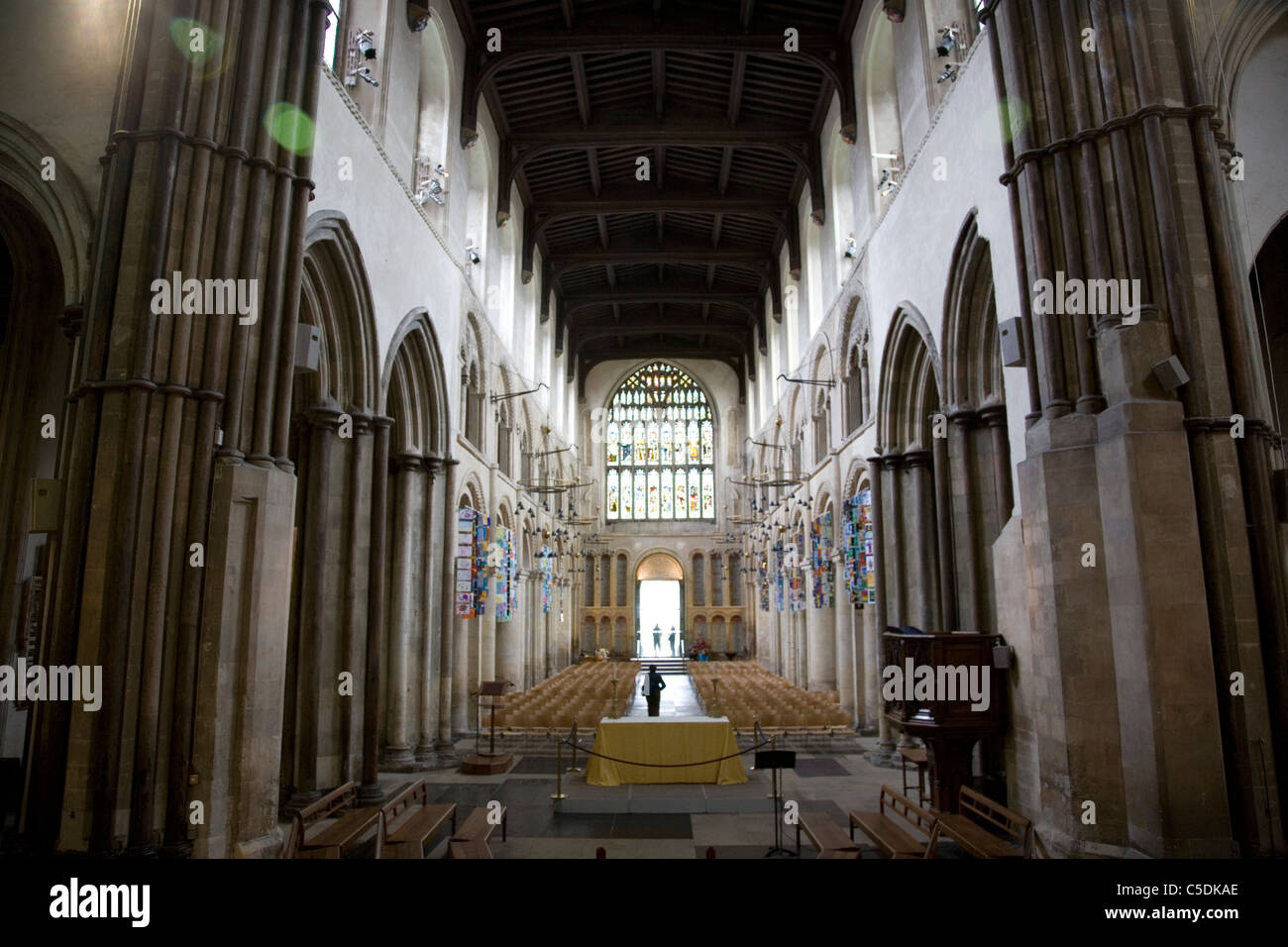 Rochester Kathedrale Kirchenschiff Stockfoto