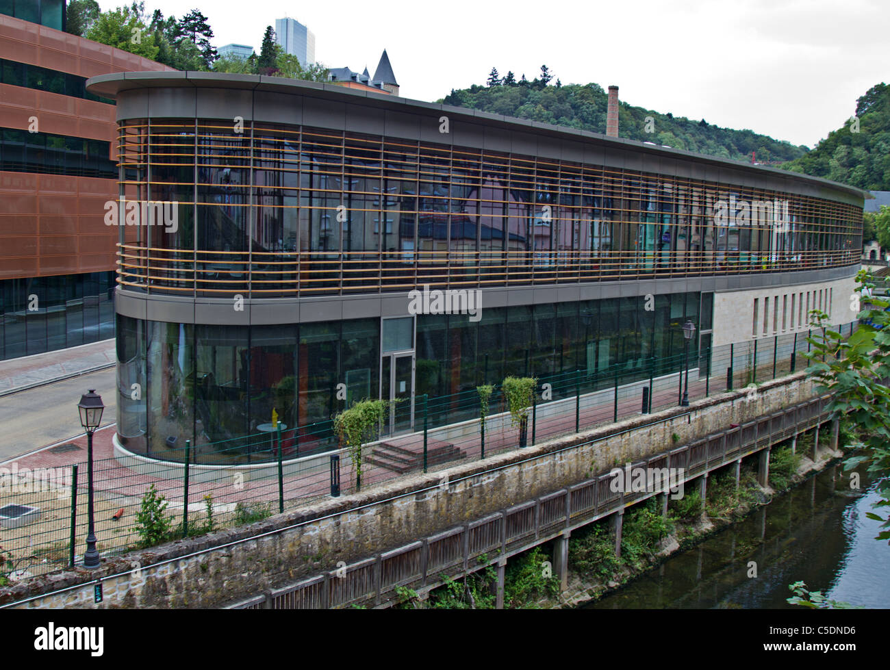 Global corporate Headquarter von SKYPE Luxemburg Stockfoto