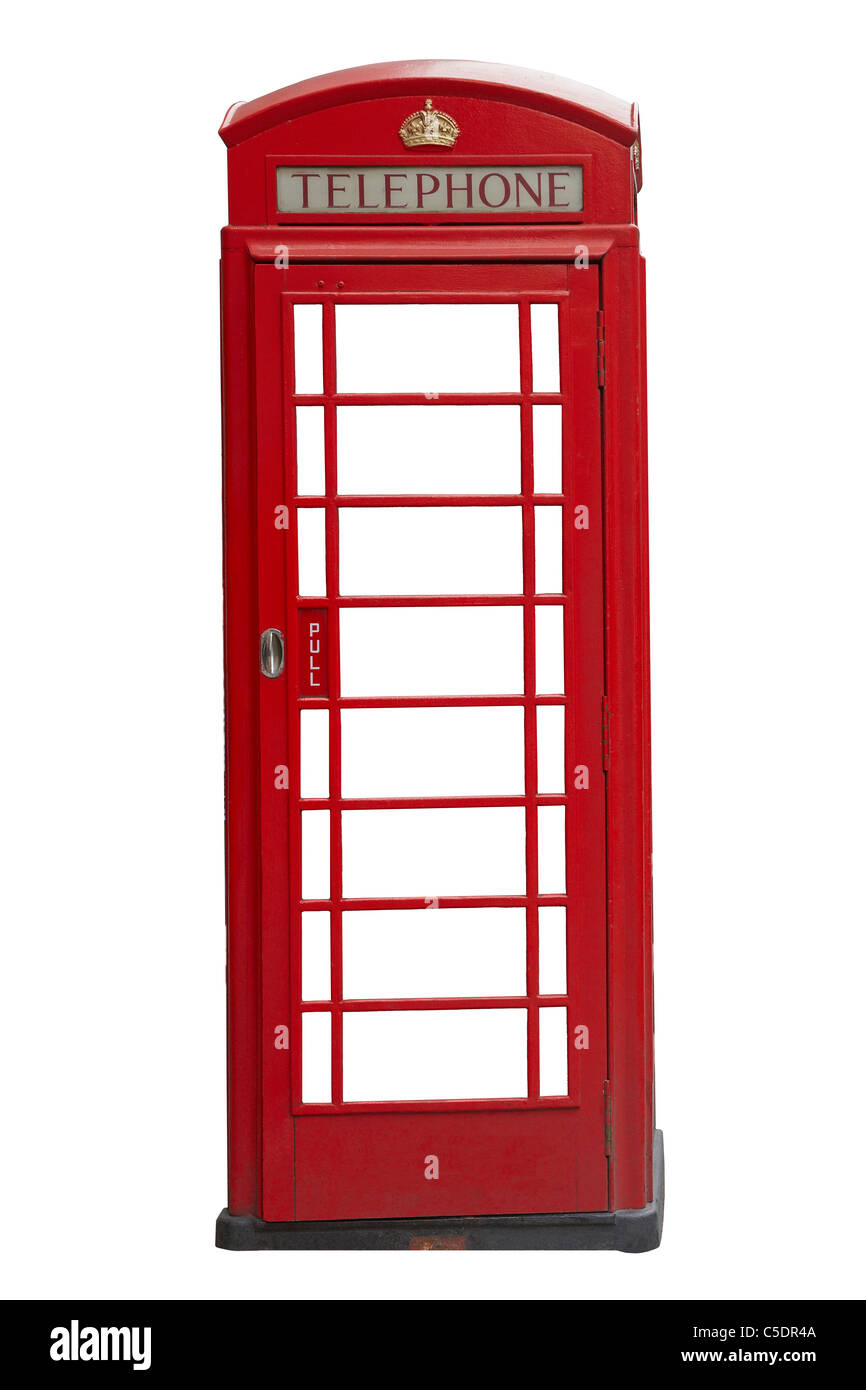 Rote Telefonzelle, England, Vereinigtes Königreich Stockfoto