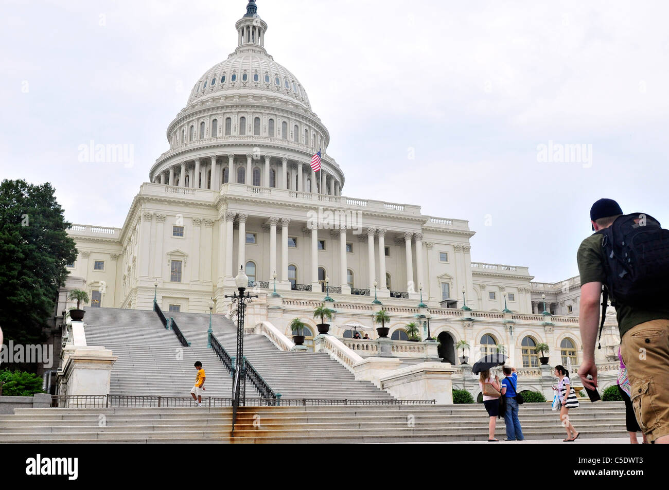 United States Capitol zum Treffpunkt der Kongress der Vereinigten Staaten Stockfoto