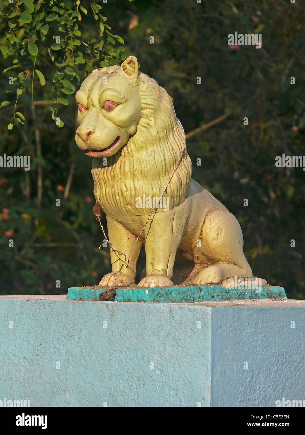Statue des Löwen Taljai, Pune, Maharashtra, Indien Stockfoto
