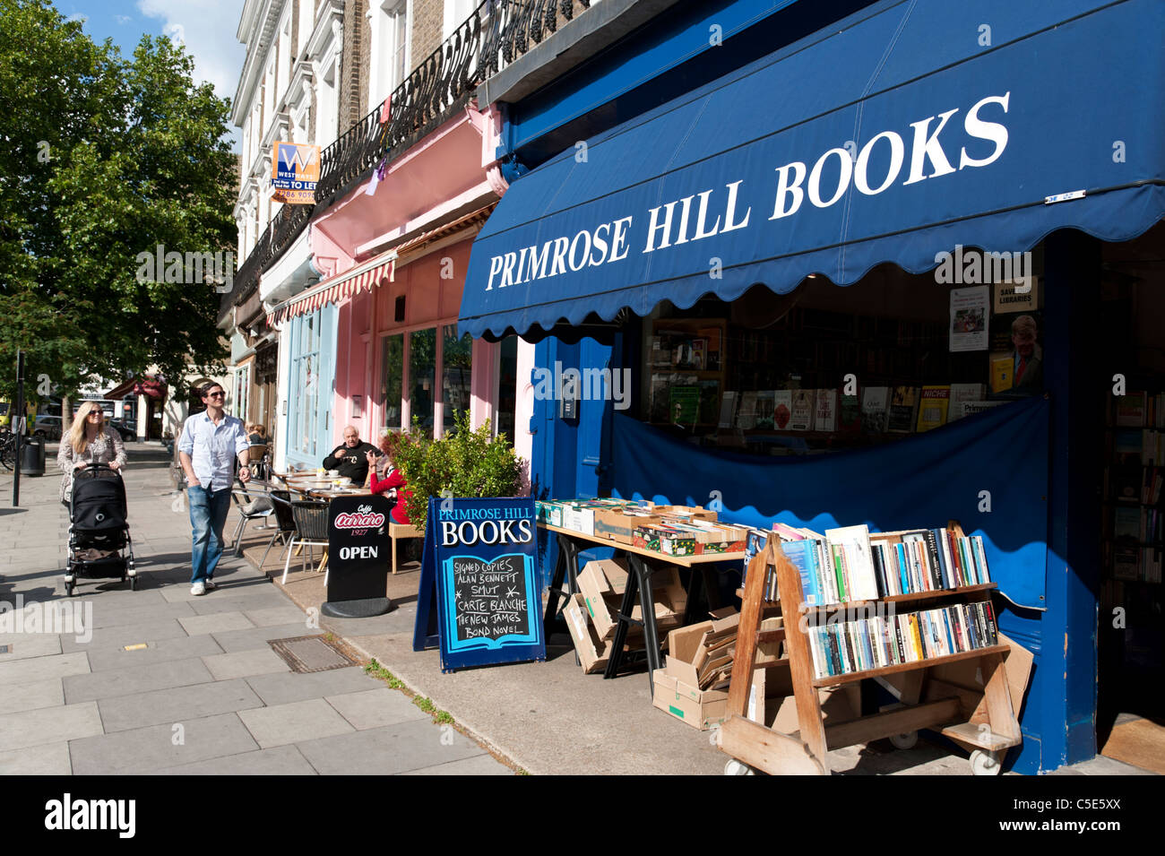 Primrose Hill Books, London, UK Stockfoto