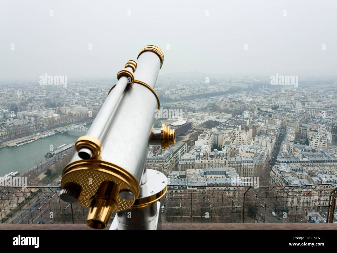 Blick vom Eiffelturm, Paris, Frankreich Stockfoto