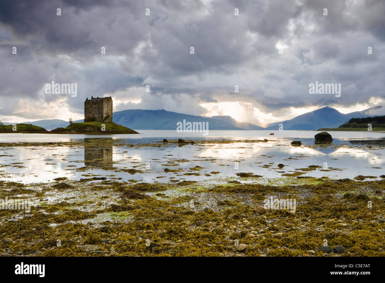 Castle Stalker, Argyll, Schottland, UK Stockfoto