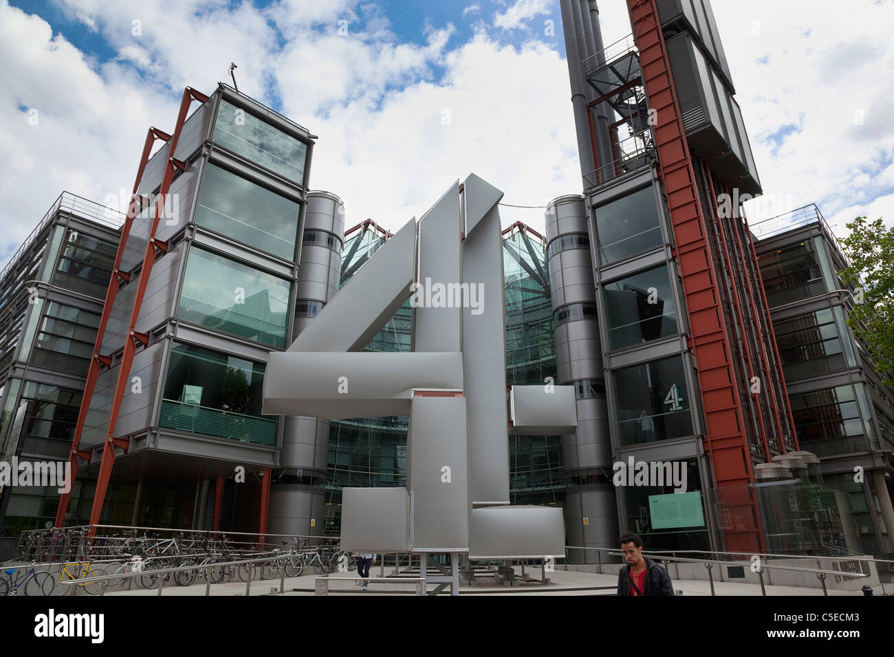 England, London, Westminster, 124 Horseferry Road das Hauptquartier der Channel Four Fernsehübertragung. Stockfoto