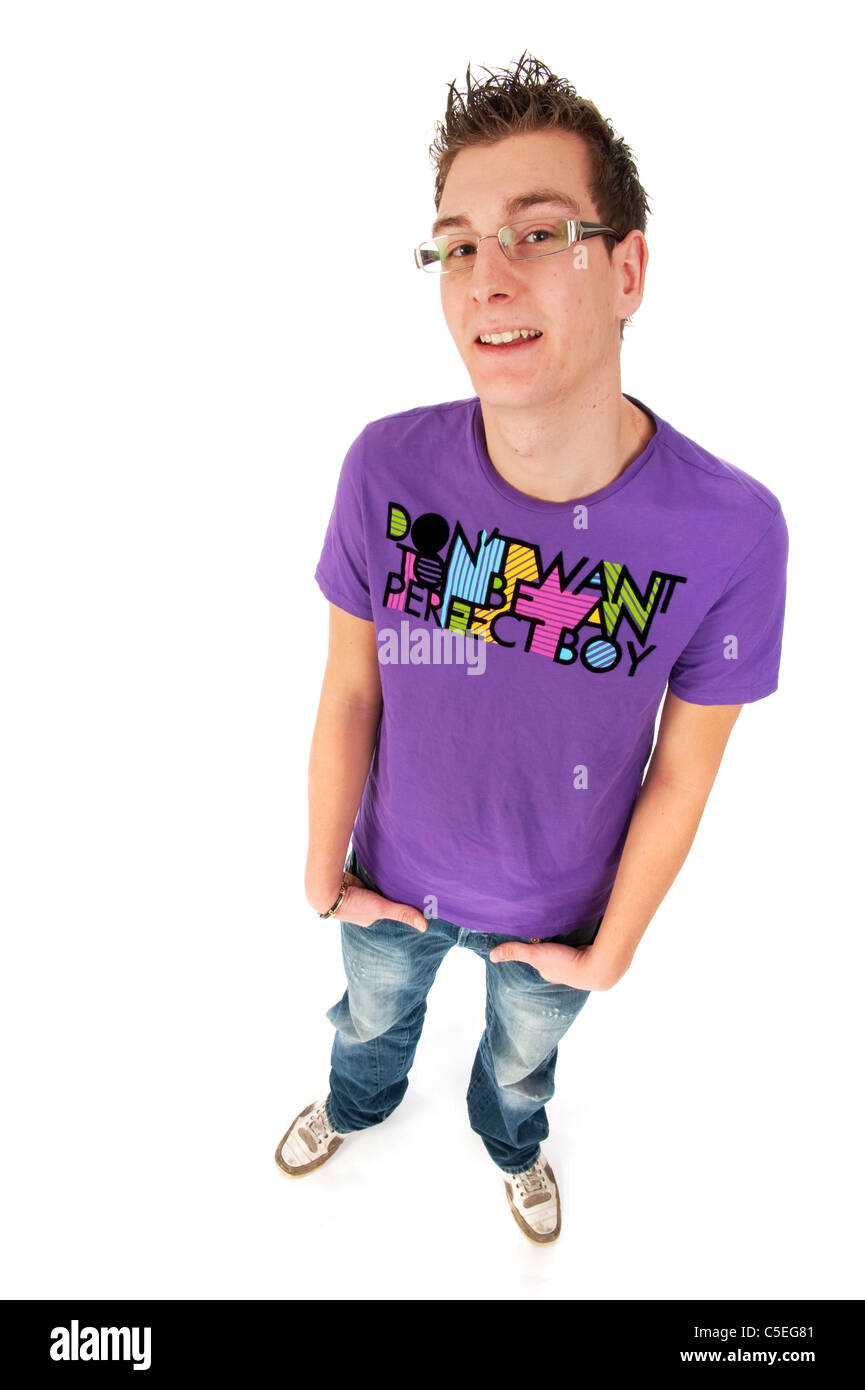 harter Kerl im studio Stockfoto