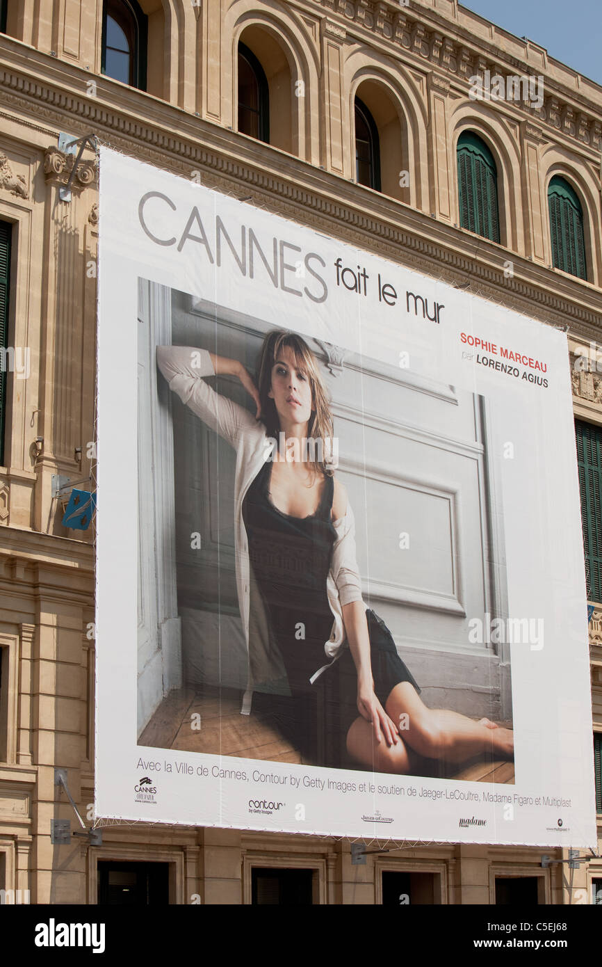 Werbeplakate für Cannes Film Festival.  Cannes.  Frankreich Stockfoto