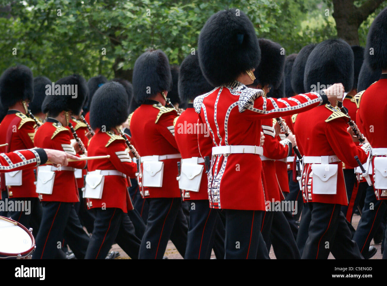 Trooping die Farbe (Trooping die Farbe), Queens Birthday Parade, London, England Stockfoto