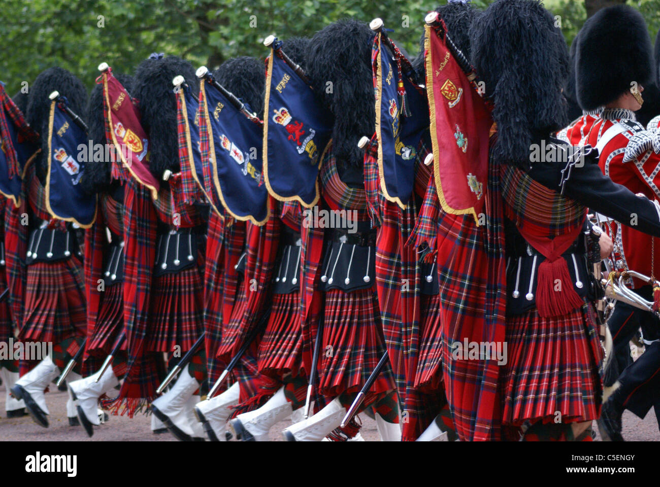 Trooping die Farbe (Trooping die Farbe), Queens Birthday Parade, London, England Stockfoto