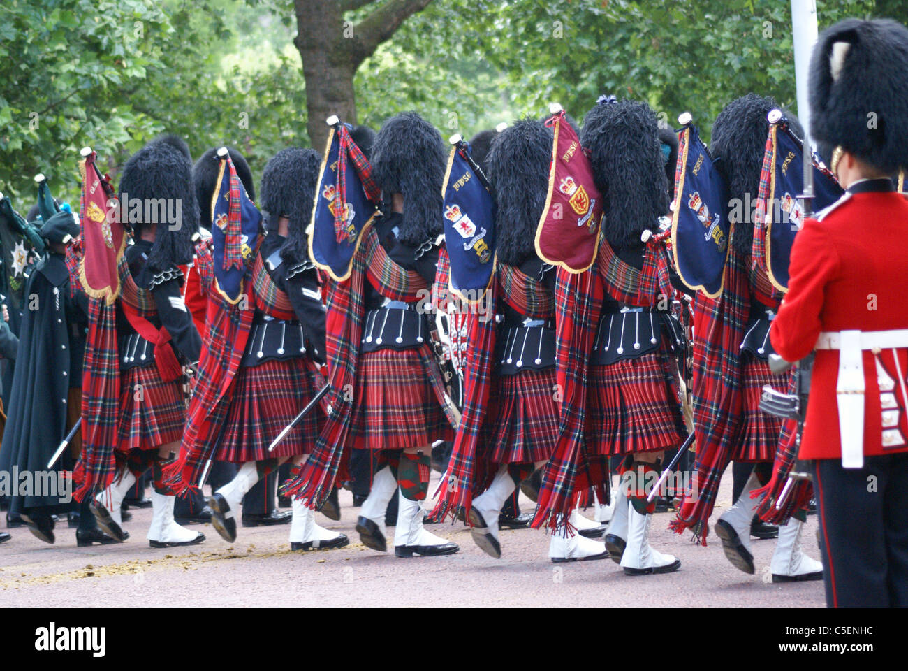 Trooping die Farbe (Trooping die Farbe), Queens Birthday Parade, London, England Stockfoto