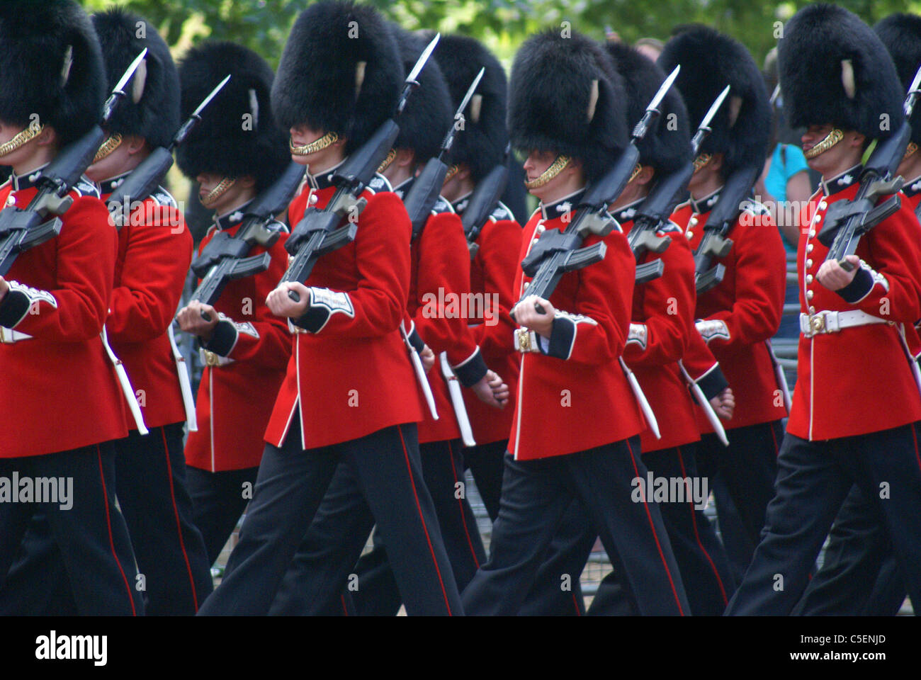 Trooping die Farbe (Trooping die Farbe), Queens Birthday Parade, London, England Stockfoto
