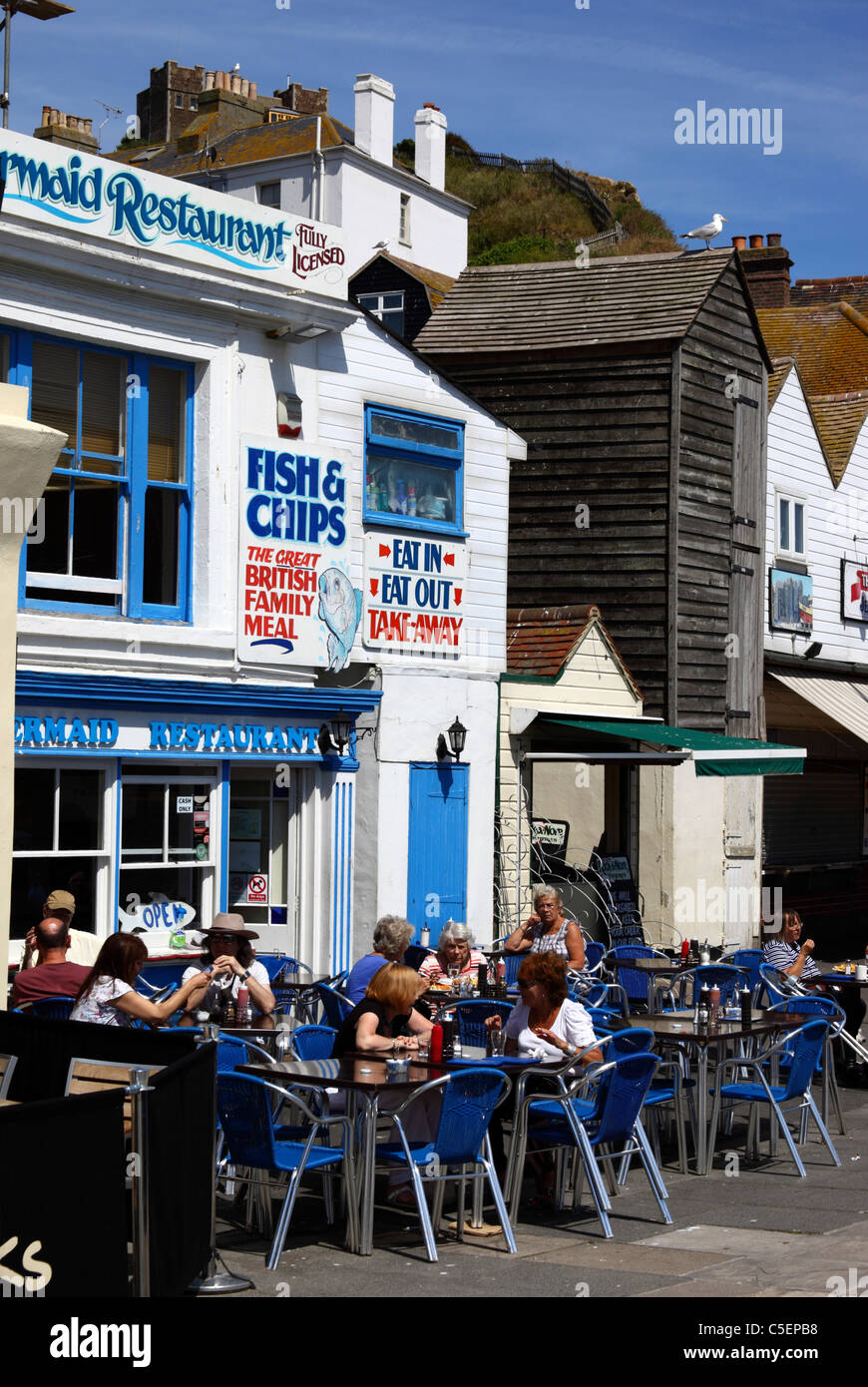 Meerjungfrau fish and chips Fotos und Bildmaterial in hoher Auflösung