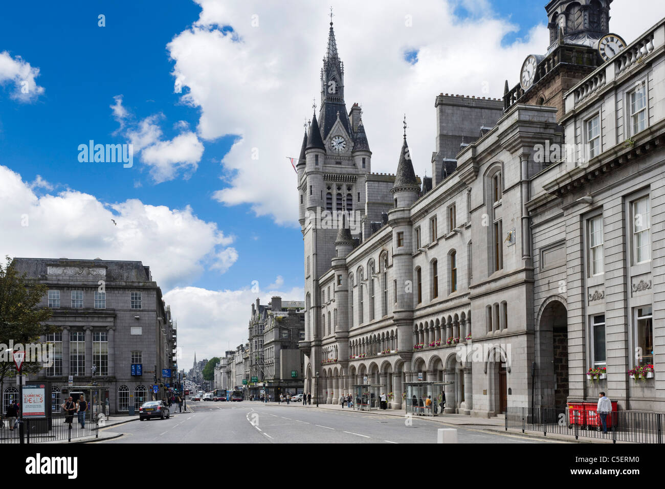 Union Street in Stadtzentrum, Aberdeen, Schottland, Großbritannien Stockfoto
