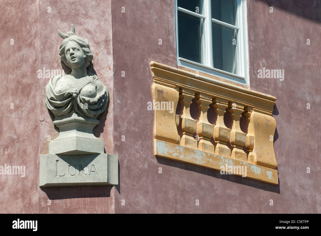 Prag - Kleinseite, historisches Haus in Uvoz Street Stockfoto