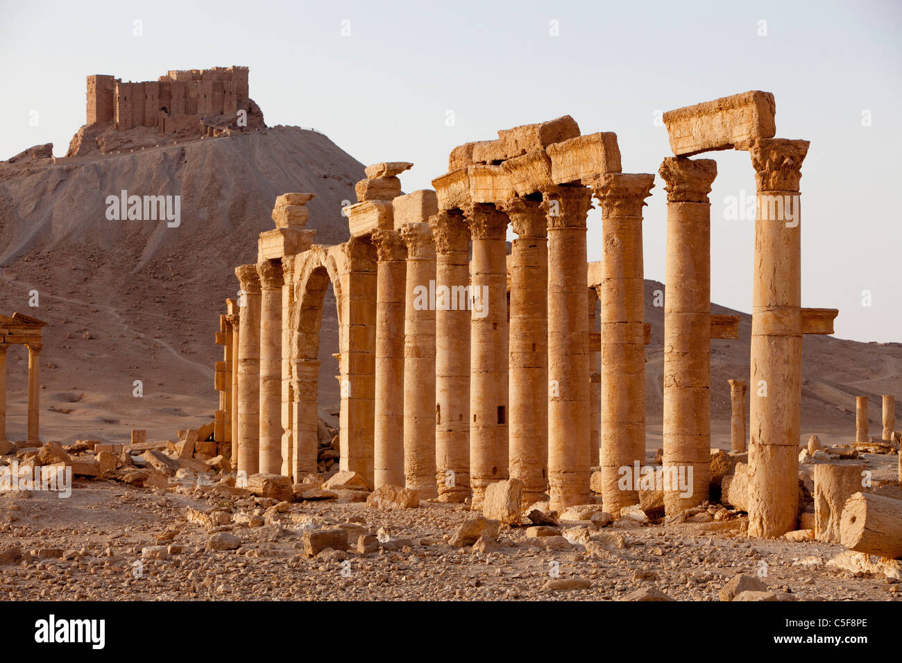 Palmyra, Syrien, römische Ruinen Stockfoto