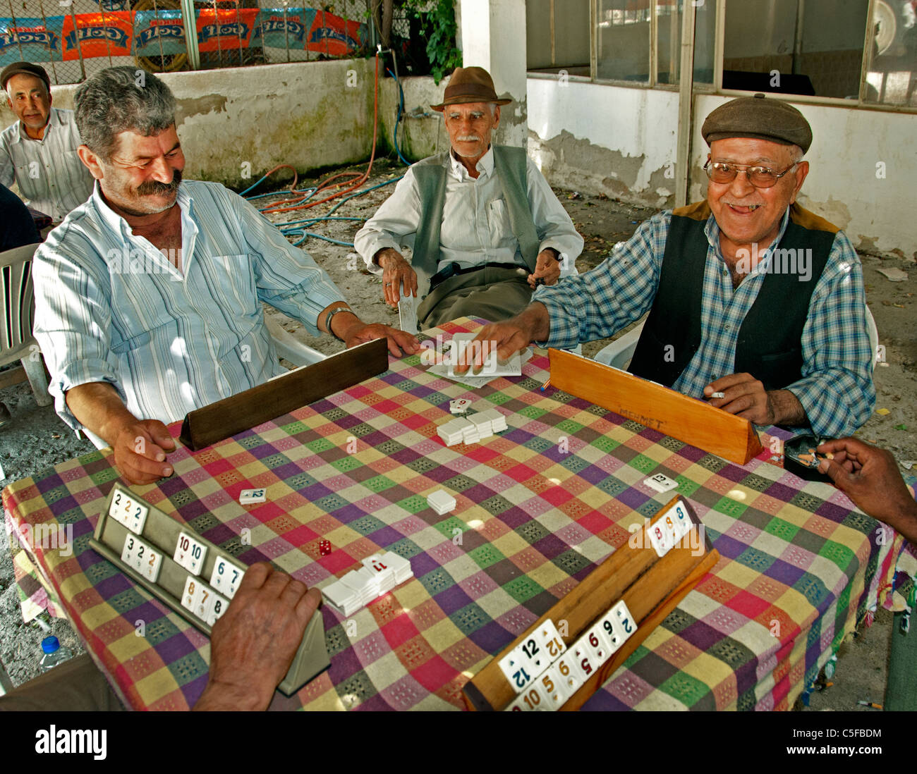 Silifke Süd Türkei Kaffee Teehaus Türkisch Stockfoto