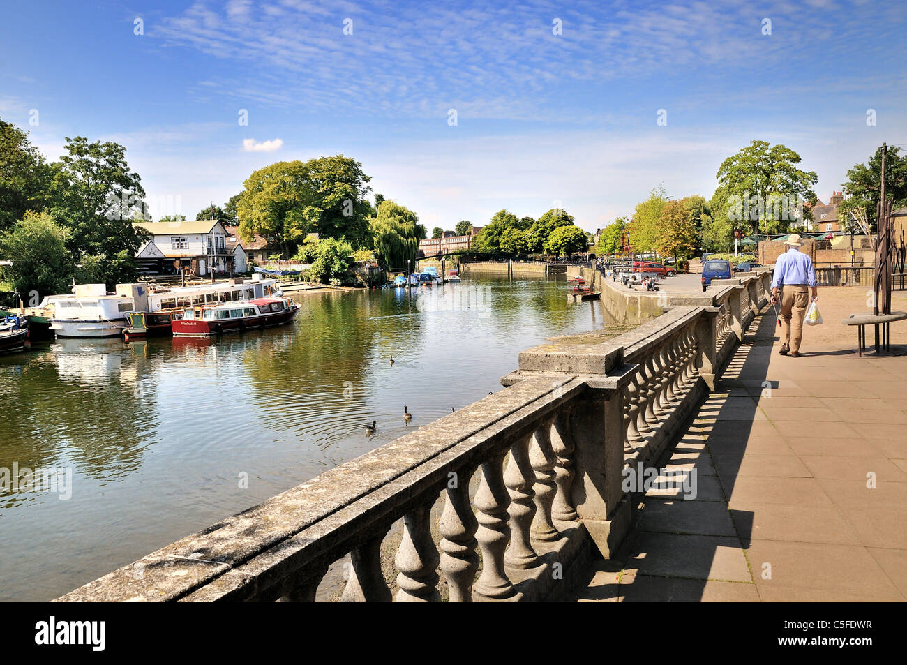 Riverside in Twickenham, West-London Stockfoto