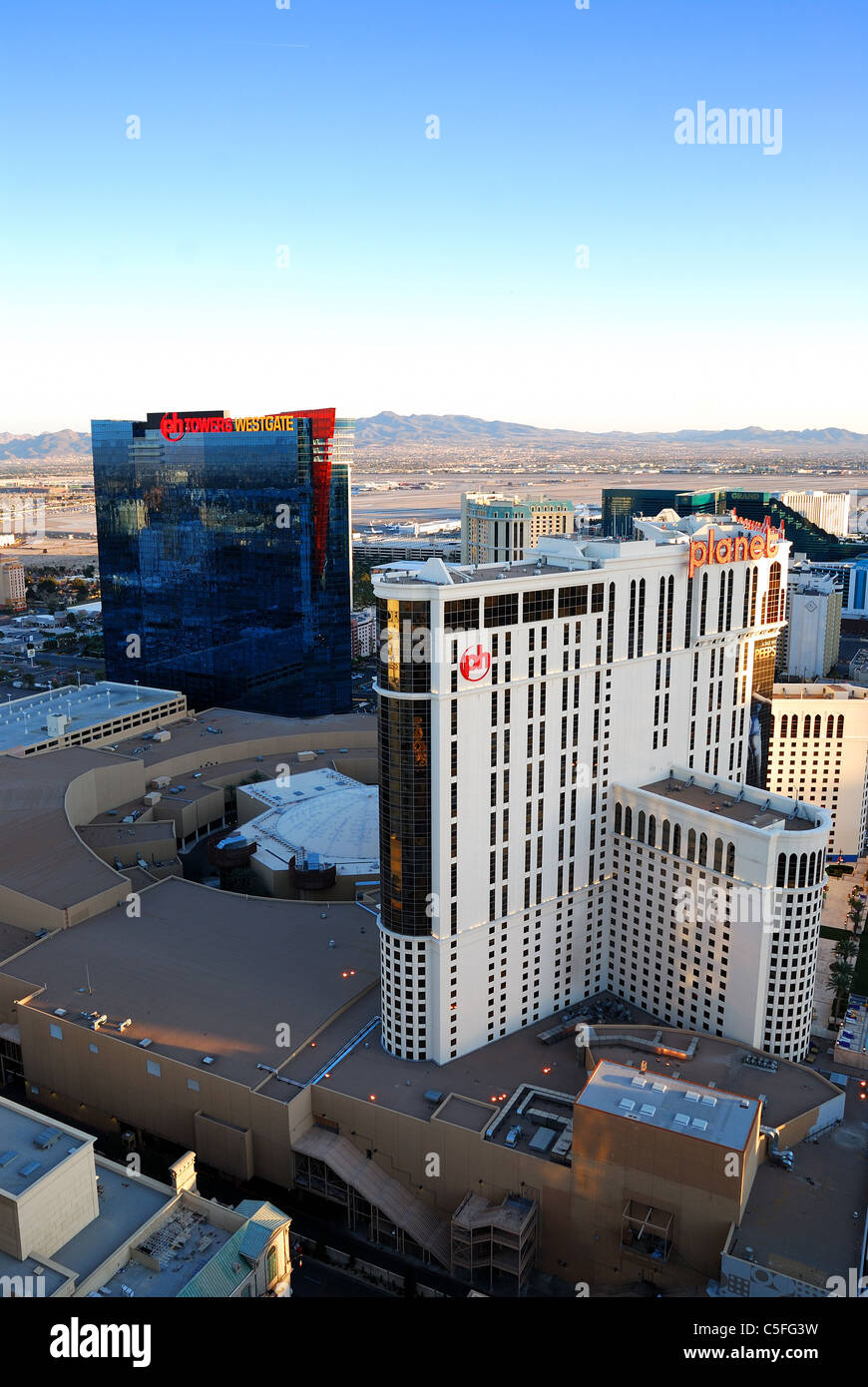 Luxus-Hotels in Las Vegas Strip Stockfoto