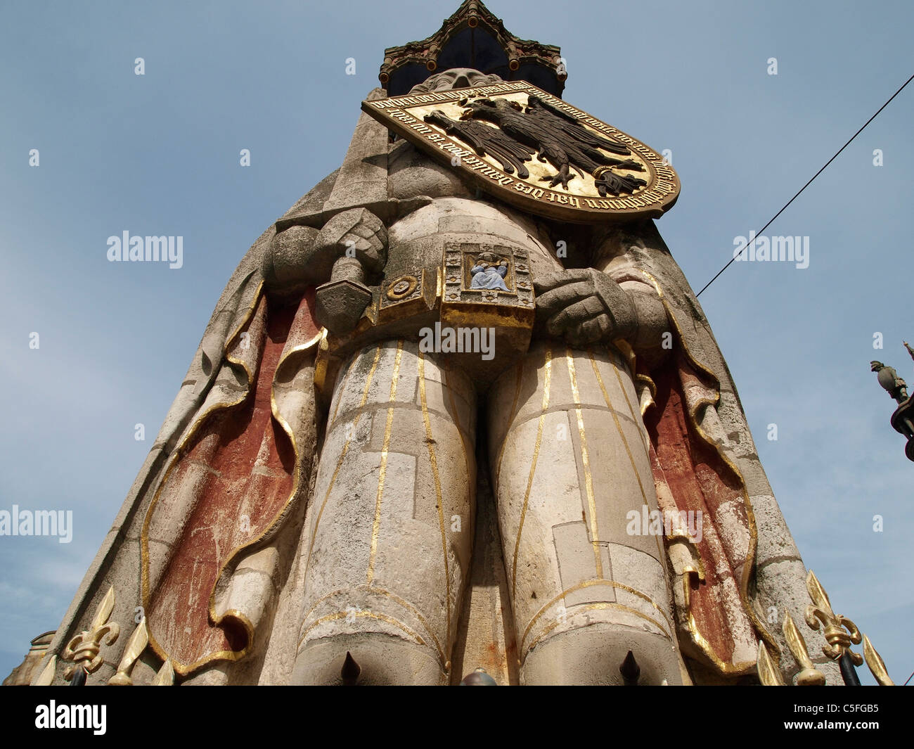 Der Roland-Statue am Marktplatz Bremen - Bremen, Deutschland, Freie Hansestadt Stadt Bremen, Deutschland Stockfoto