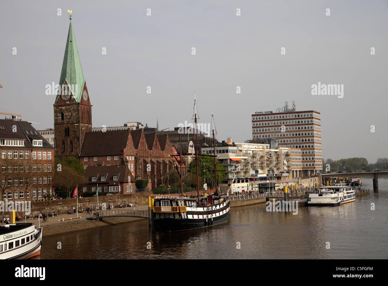 Citycape Freie Hansestadt Stadt Bremen, Deutschland Stockfoto