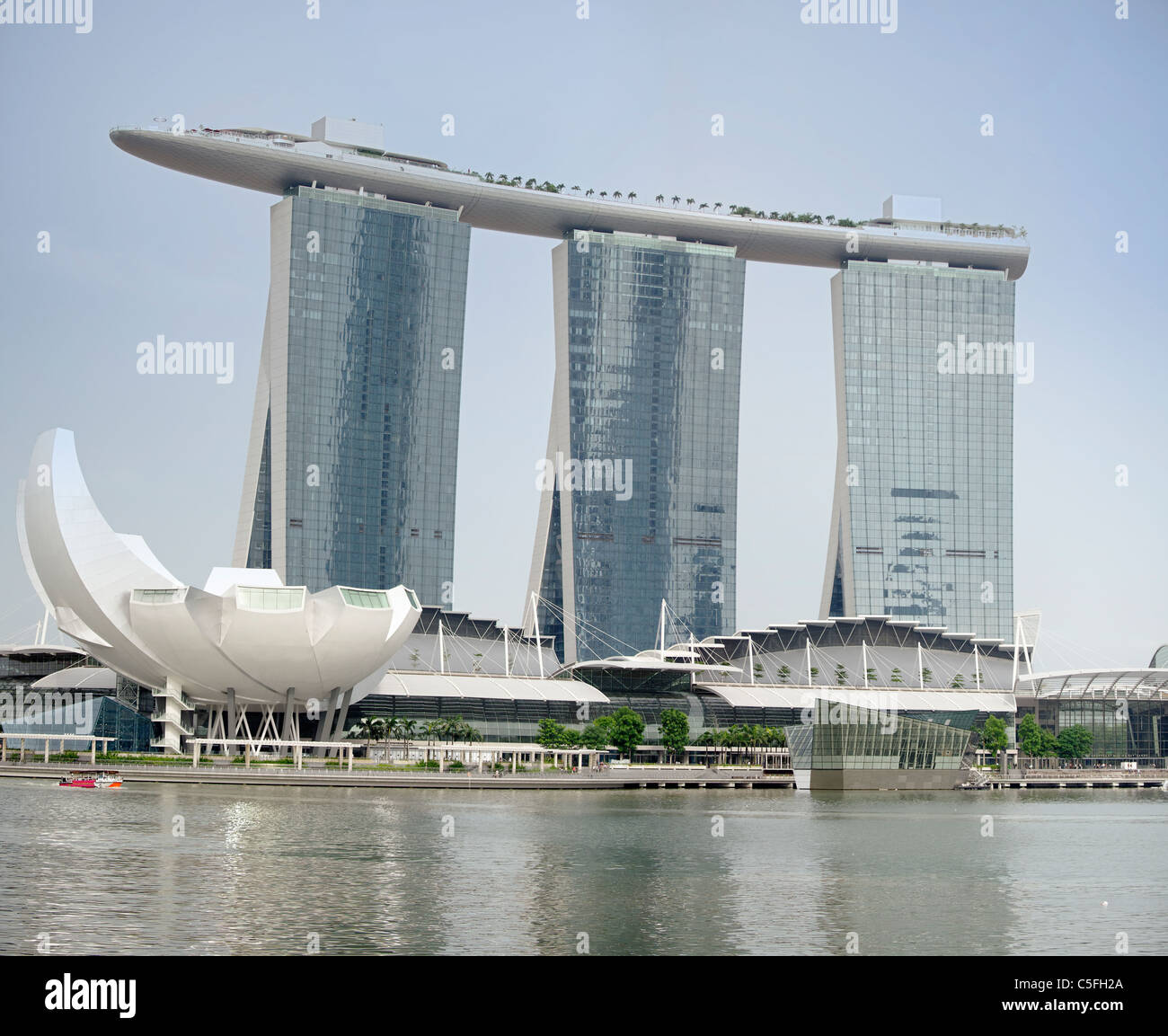 Marina Bay Sands Hotel und Casino-Komplex, Marina Bay, Singapur Stockfoto