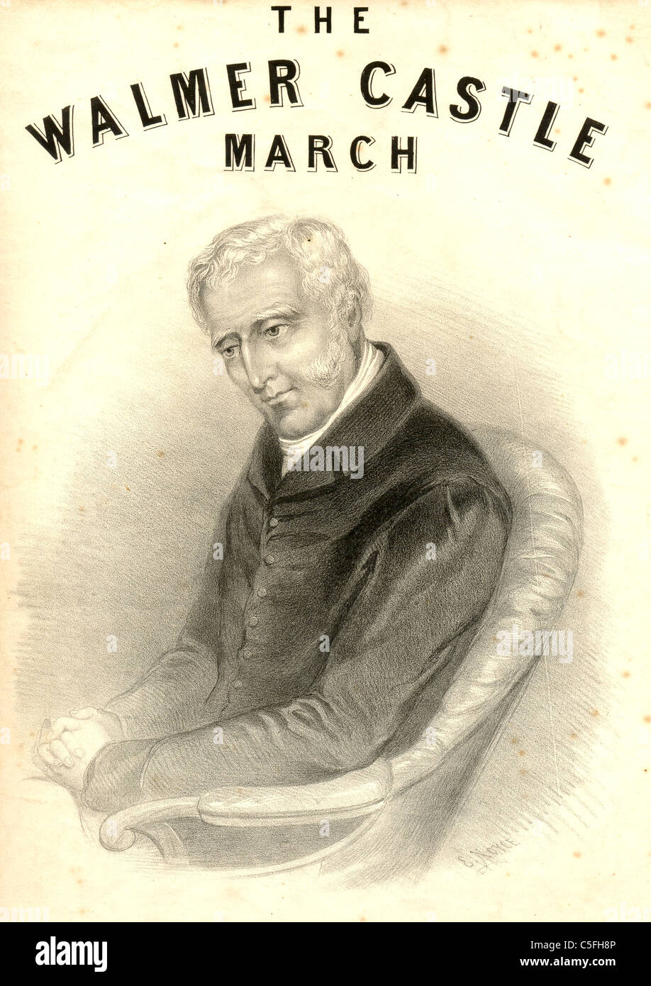 Walmer Castle März Künstlers E Noyce Stockfoto
