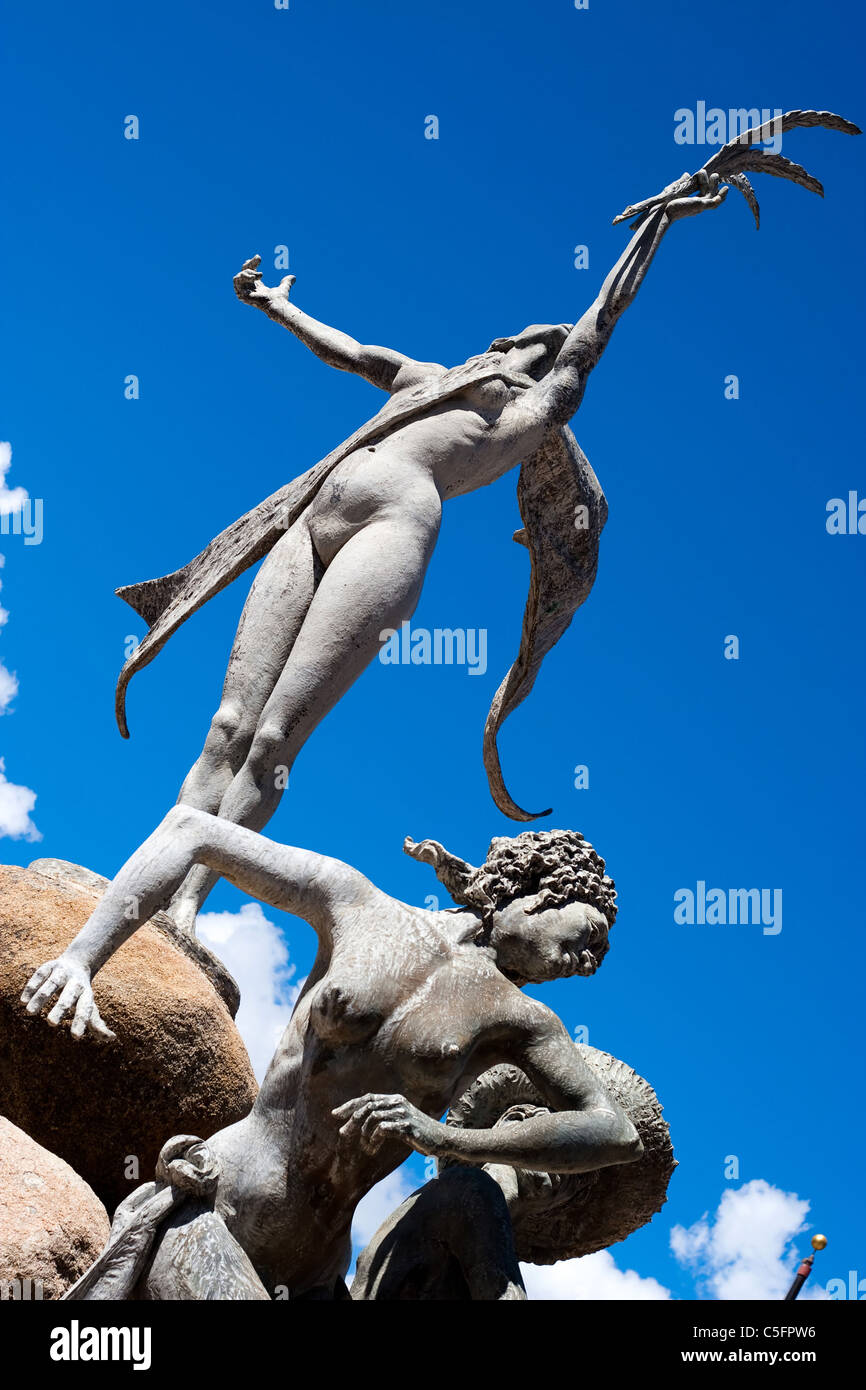 Die historische Paseo De La Princesa Brunnen Statue befindet sich in Old San Juan Puerto Rico. Stockfoto