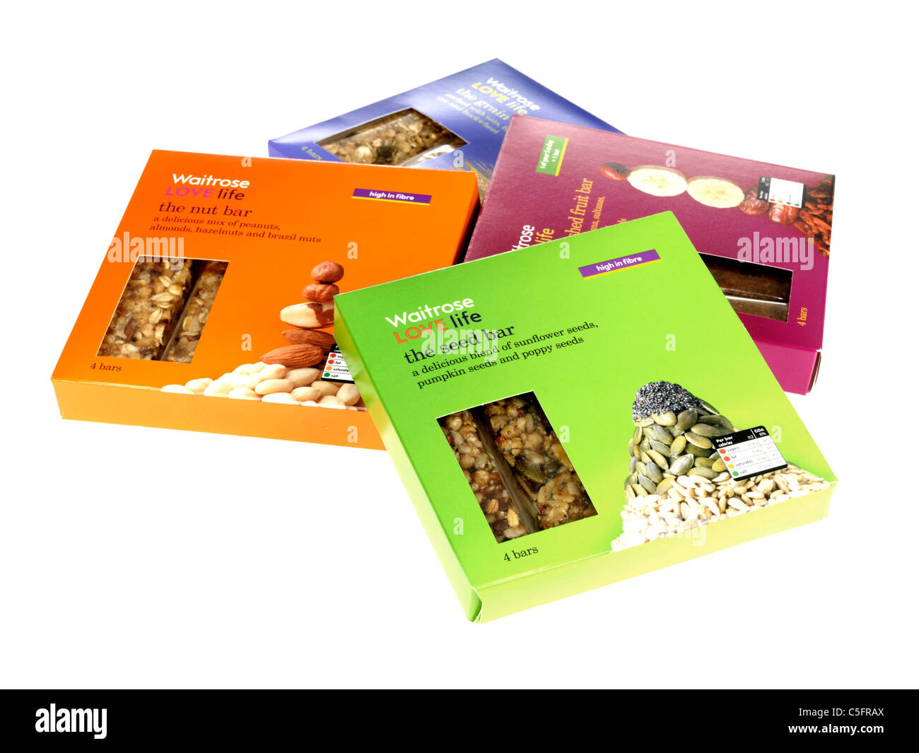 Waitrose Müsliriegel Stockfoto