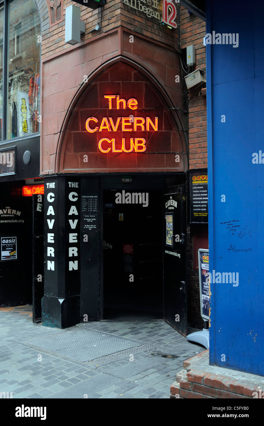 Der Cavern Club In Liverpool, wo die Beatles spielen gewöhnt Stockfoto