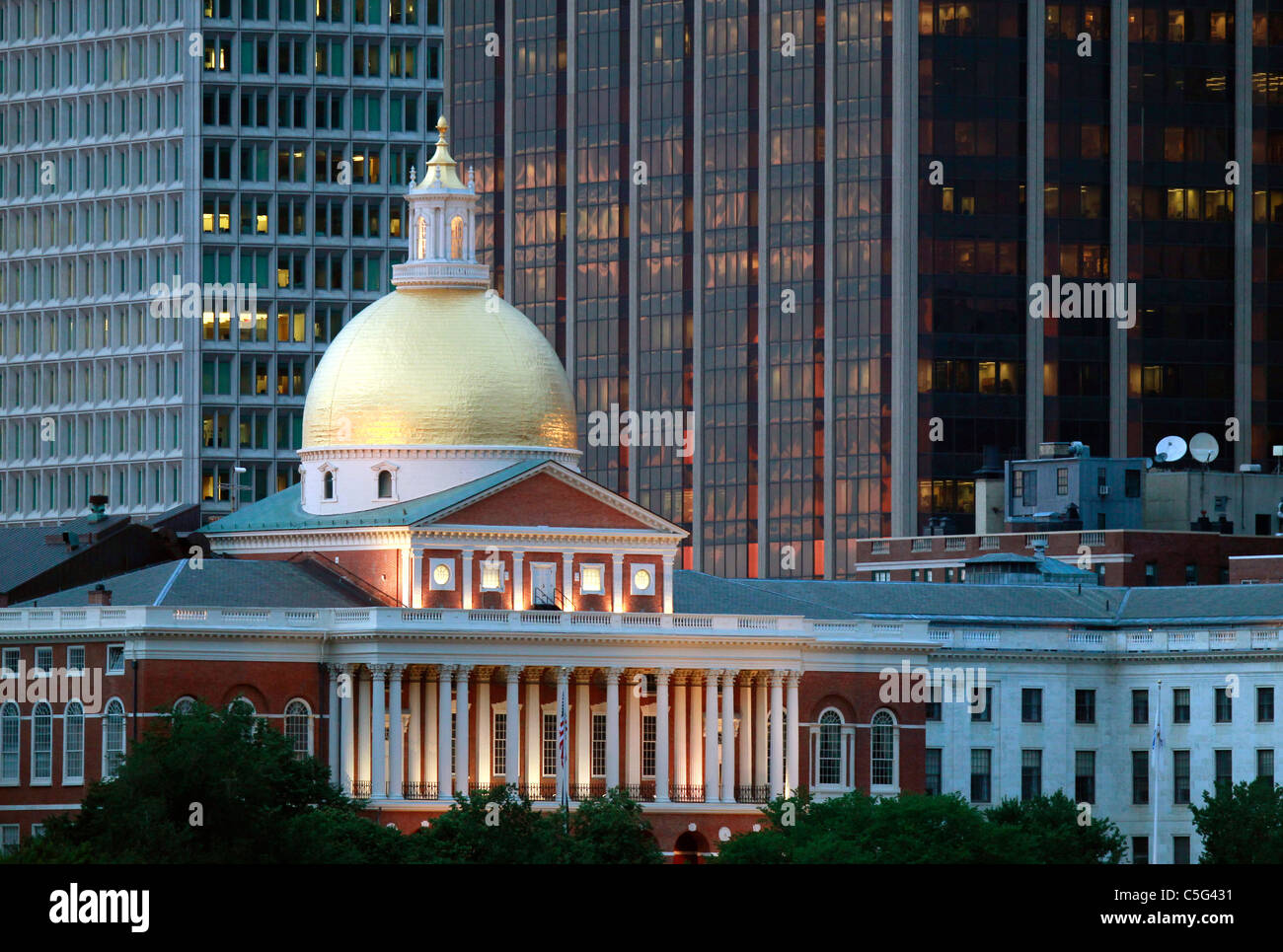 Das State House in Boston, Massachusetts Stockfoto
