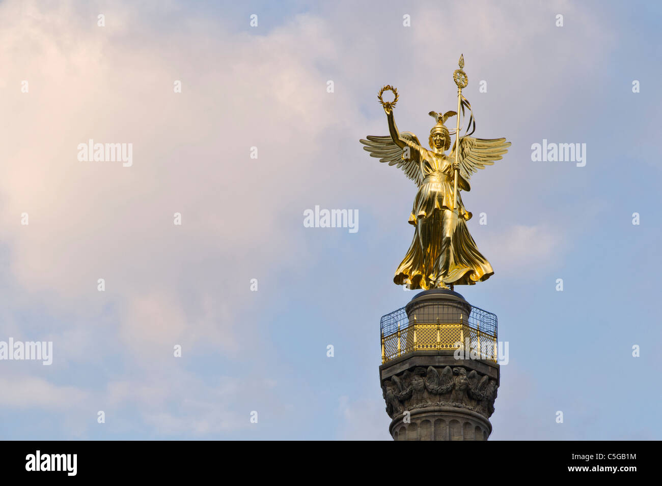 Berlin Siegessäule Siegessäule Berlin Deutschland Stockfoto