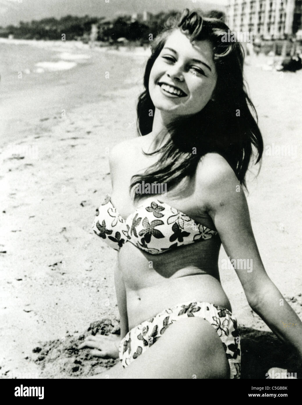 BRIGITTE BARDOT französischen Modell und Filmschauspielerin in Cannes im Jahr 1953 Stockfoto