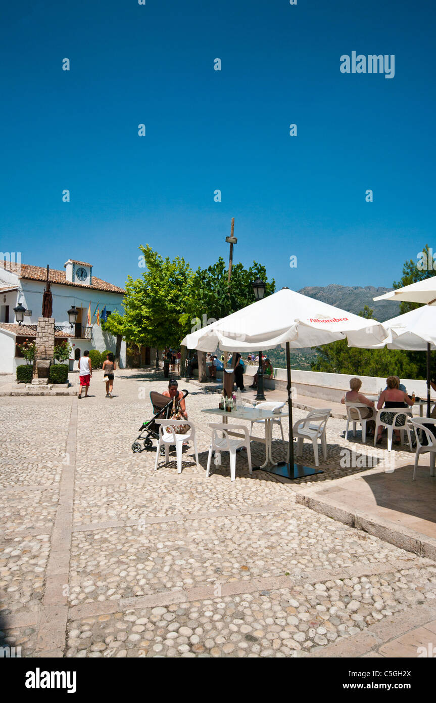 Der Altstädter Ring Guadalest Spanien Stockfoto