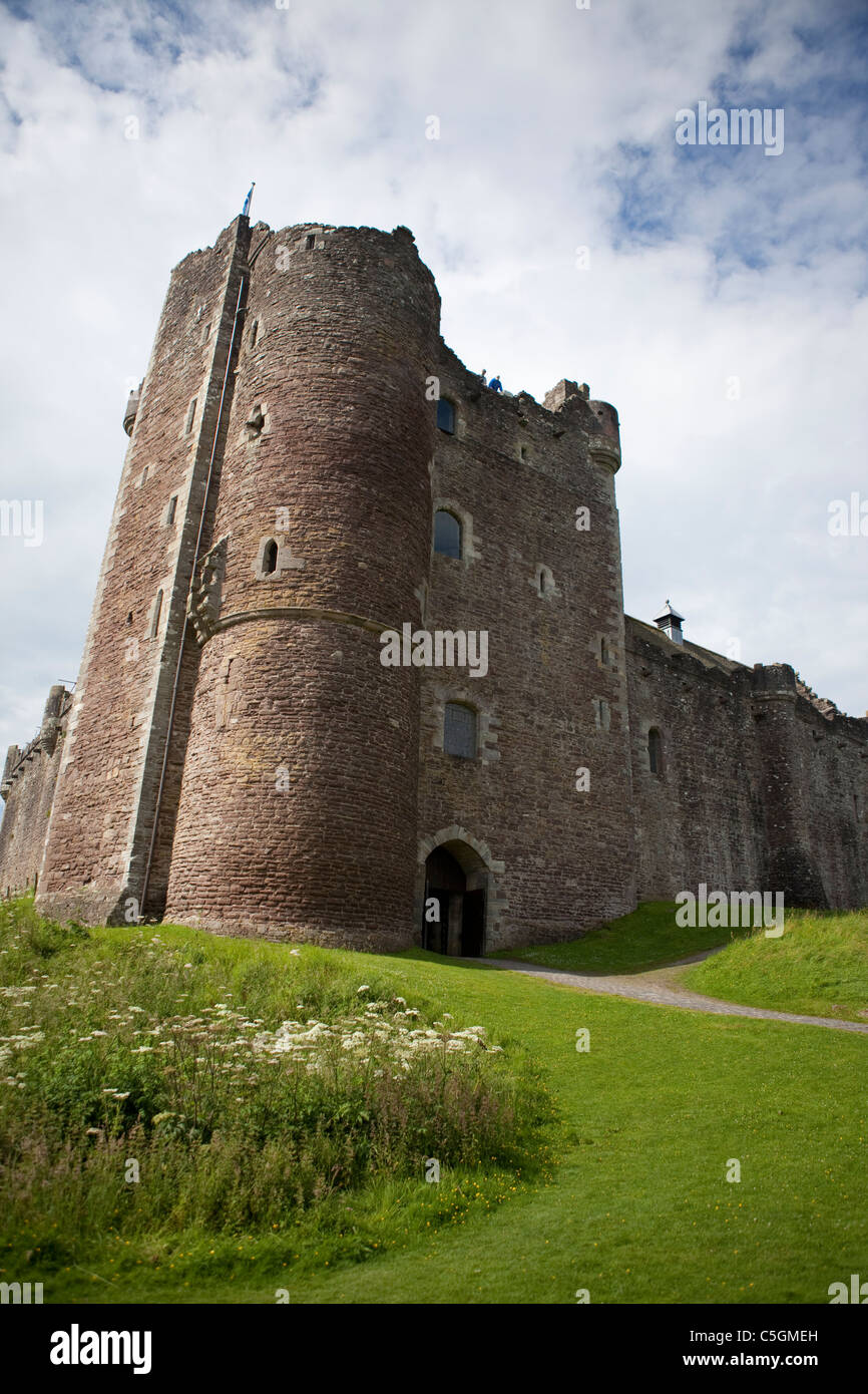 Doune Castle, Doune, Schottland in der Nähe von Stirling in der Sommerzeit Stockfoto