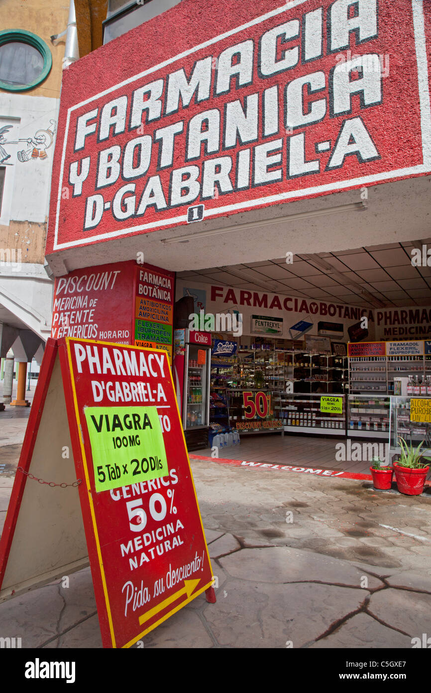 Tijuana, Mexiko - Droge Händler meist an amerikanische Touristen zu verkaufen. Stockfoto