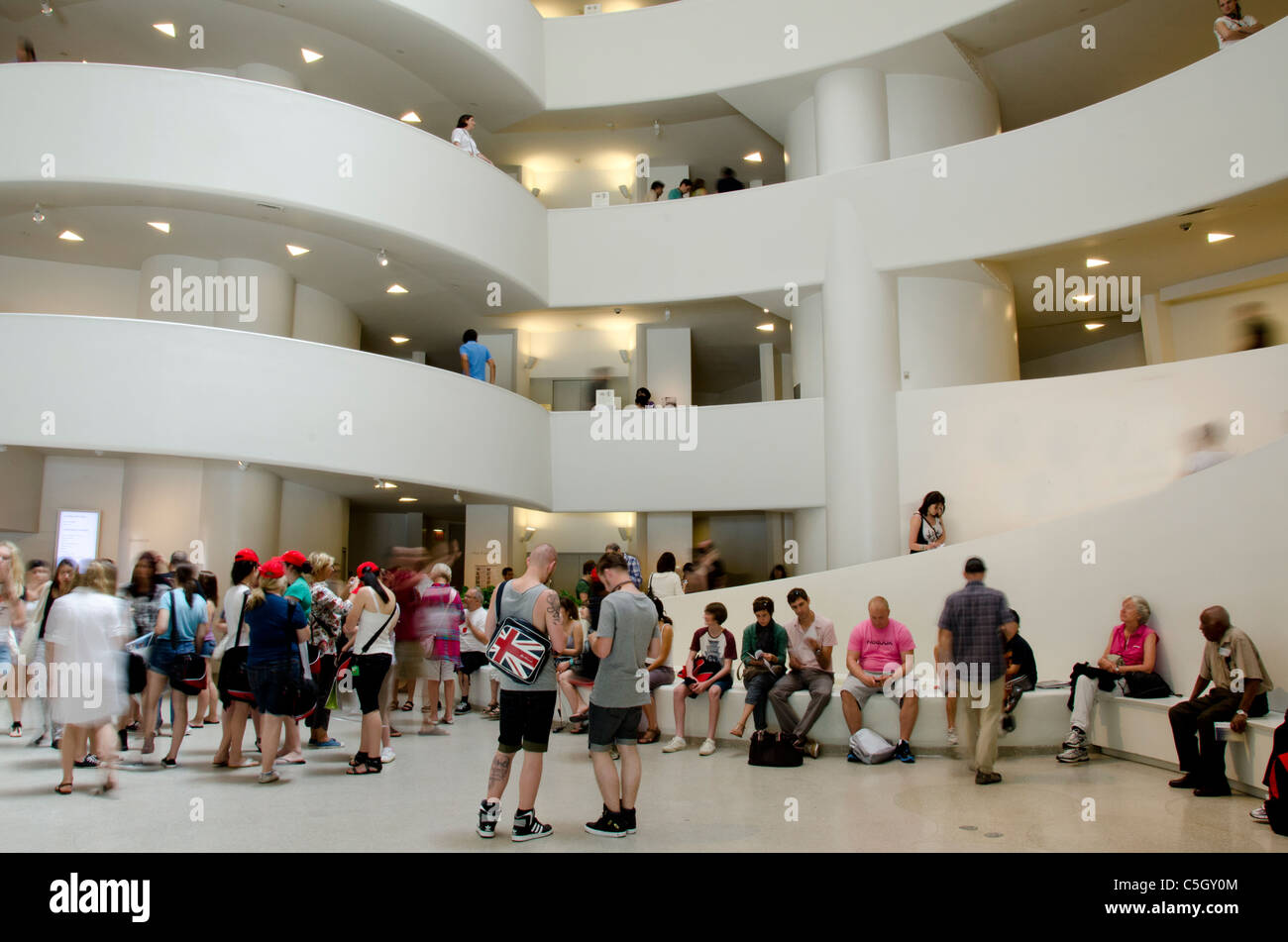 New York, New York City. Guggenheim-Museum. Stockfoto