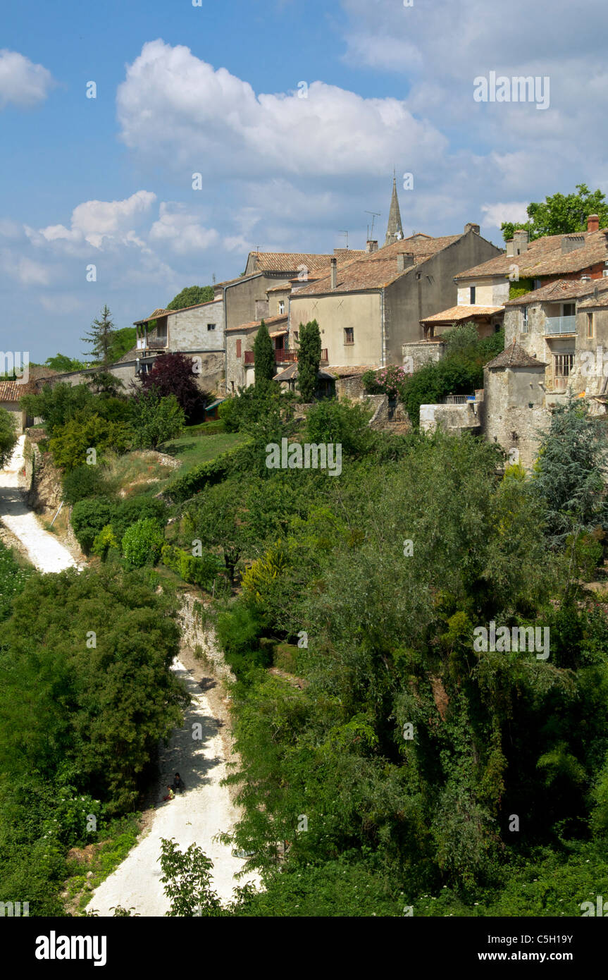 Dorf von Gensac Entre Deux Mer Aquitaine Frankreich Stockfoto