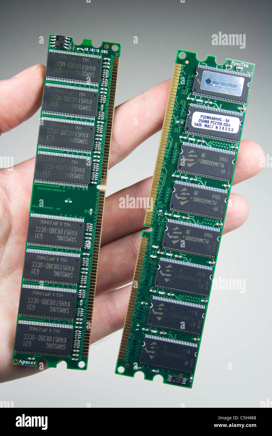 Moderne Computer-Speicherkarten Stockfoto