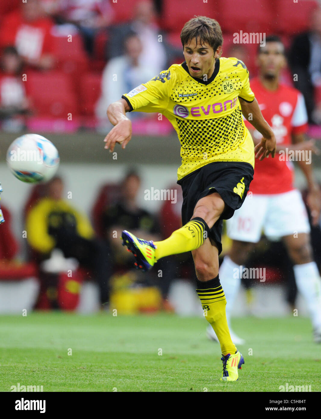 Fussball-Herren, Liga Total Cup in der Coface Arena, Mainz, Borussia Dortmund (BVB)-Mainz 05 1:0---Moritz Leitner (BVB) Stockfoto