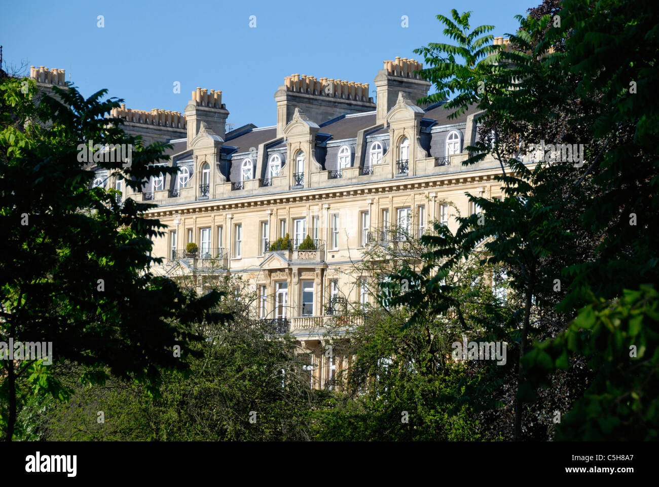 Wünschenswert Apartments mit Blick auf Regents Park, London, England Stockfoto