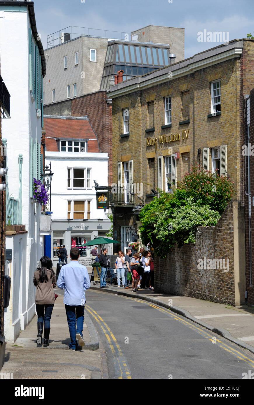 Perrins Lane, Hampstead NW3, London, England Stockfoto