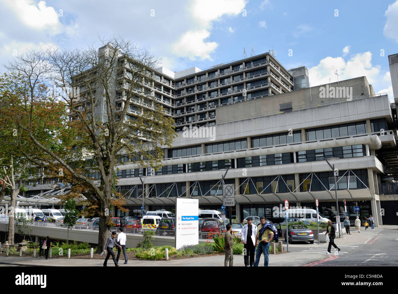 Das Royal Free Hospital, Hampstead, London, England Stockfoto