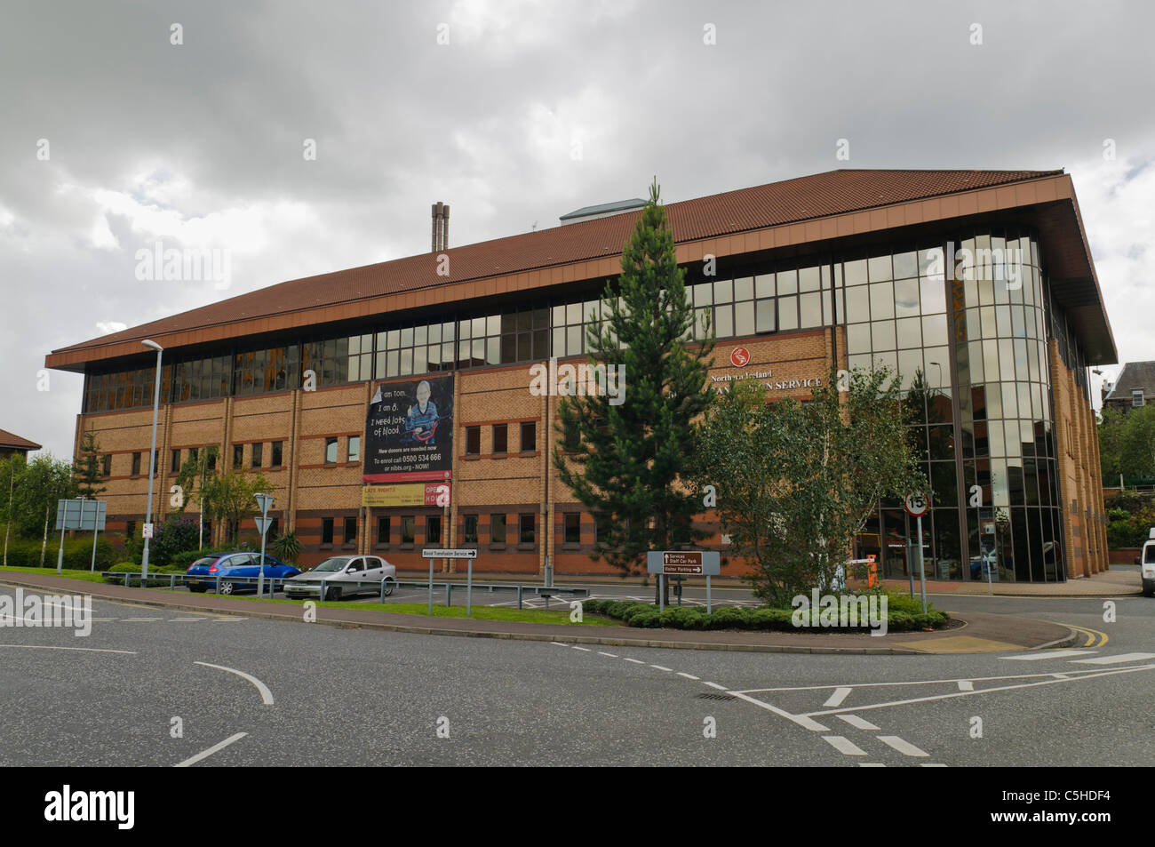 Northern Ireland Bluttransfusion Servicezentrale in Belfast Stadt-Krankenhaus Stockfoto